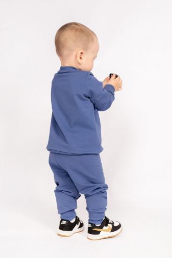 Комплект для мальчика (джемпер_брюки) 0462 (Синий) (Фото 2)