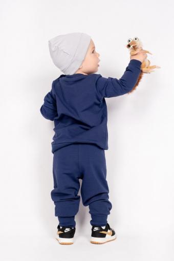 Комплект для мальчика (джемпер_брюки) 0462 (м) (Темно-синий) (Фото 2)
